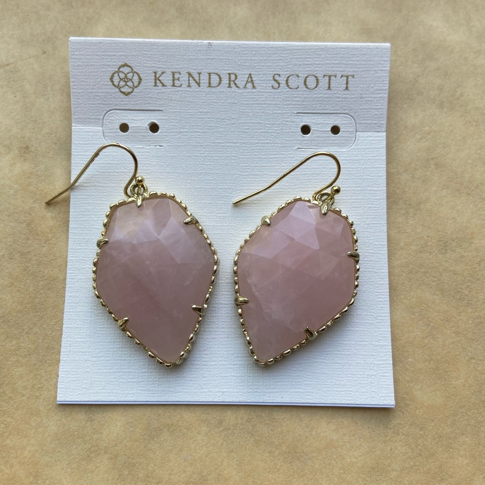 Kendra Scott Rose Quartz Corley Earrings